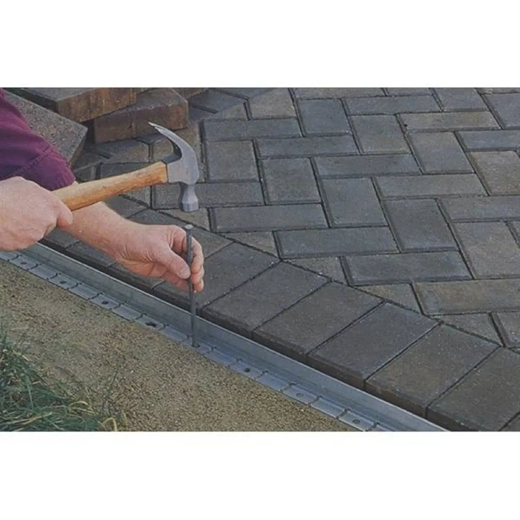 Bordure de Jardin en aluminium ultra solide 64mm x 100cm | Bordure Jardin | Bordure jardin metal