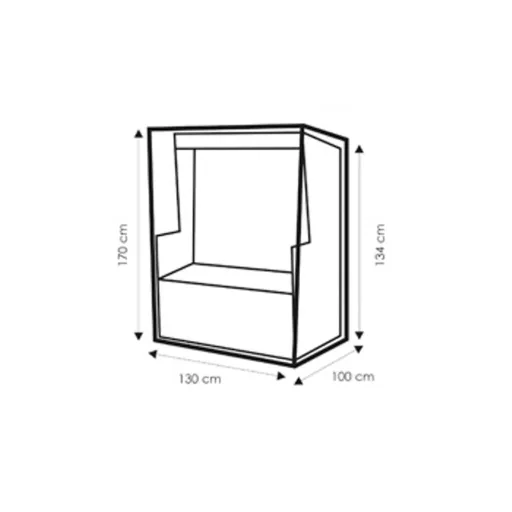 Housse de protection pour fauteuil de plage, résistante aux intempéries, anthracite