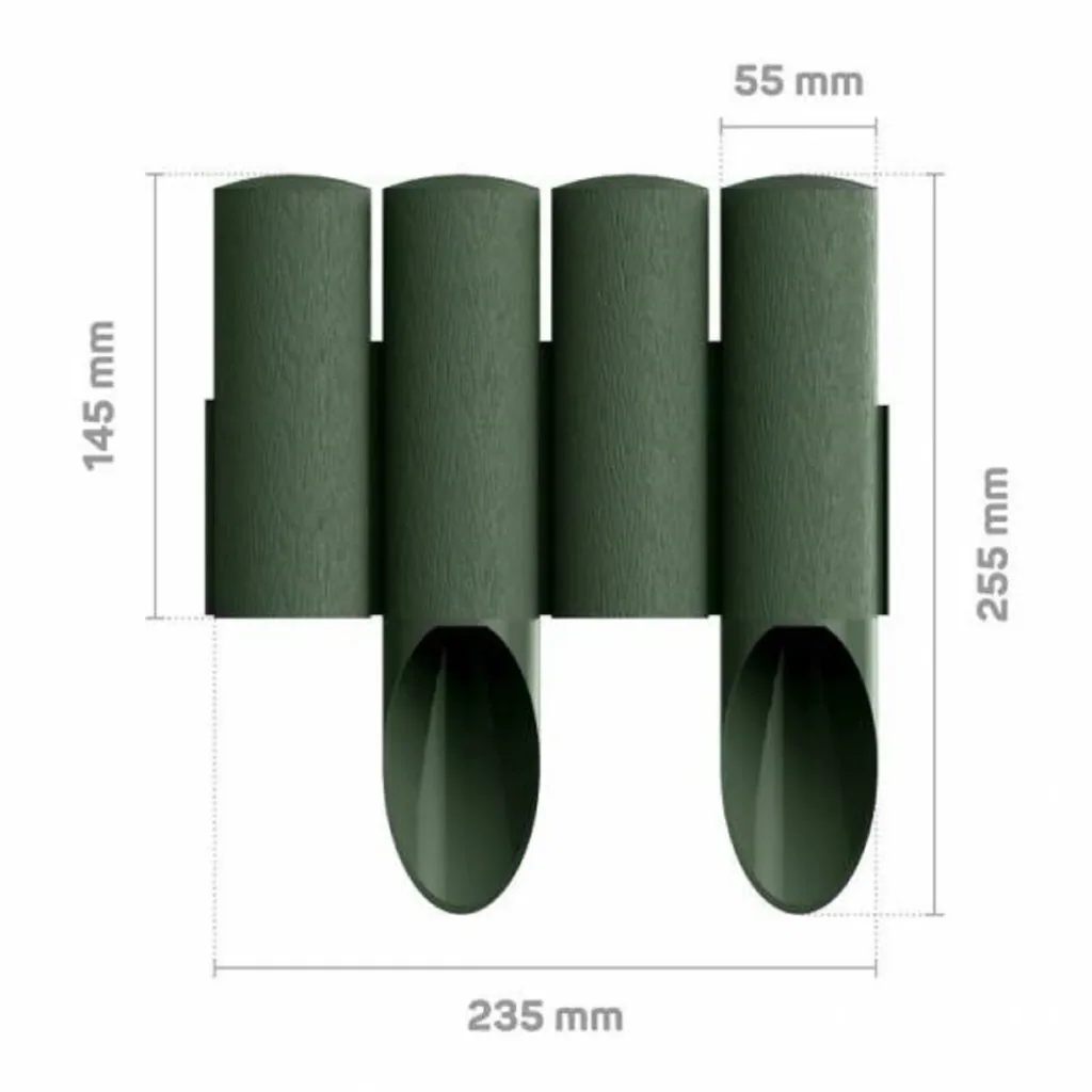 Bordure Jardin Plastique vertes 2,3m x 25,5cm | Bordure Jardin | Bordures de Jardin