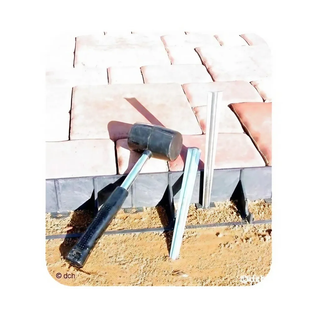 Jeu de 10 ancrage au sol en métal 25cm x 3cm  | Bordure Jardin | Bordures de Jardin
