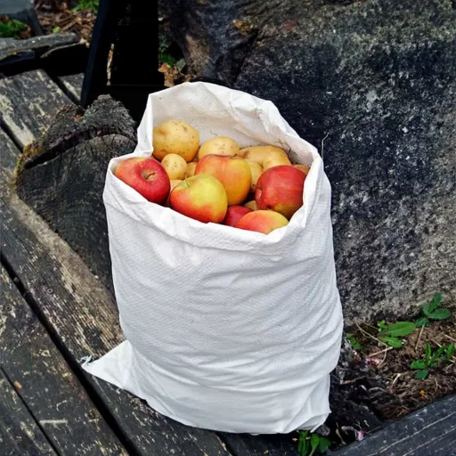 Sac en tissu PP Robuste 180x220cm, Sac à Gravats, Sac de Jardin, 1150 Litres