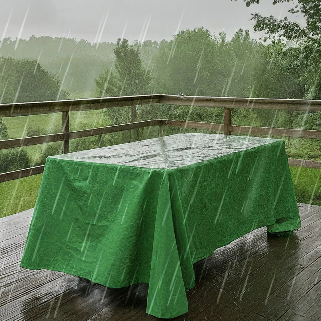 Bâche de protection, verte, étanche, résistante, 650 g/m² PVC 4x5m (20m²)