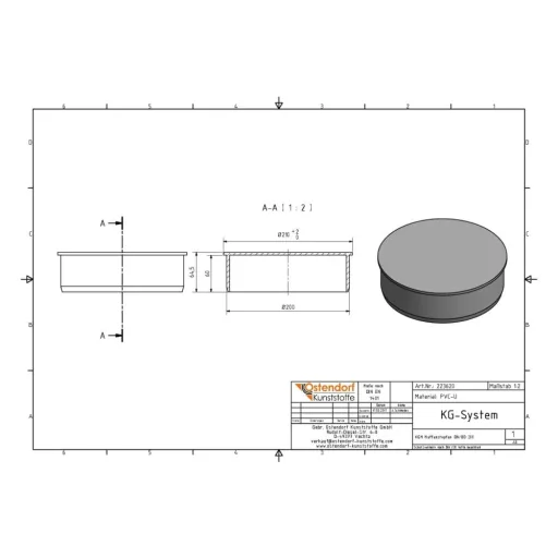 Bouchon de Canalisation DN 200 - Étanchéité Parfaite pour Tubes KG