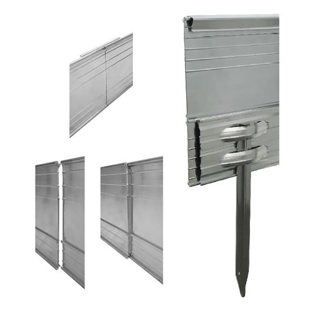 Bordure de Jardin en aluminium ultra solide  Hauteur: 10-14-24 cm, Longueur: 1-30 m | Bordure Jardin | Bordures de Jardin, Large: 24 cm; Foule: 5
