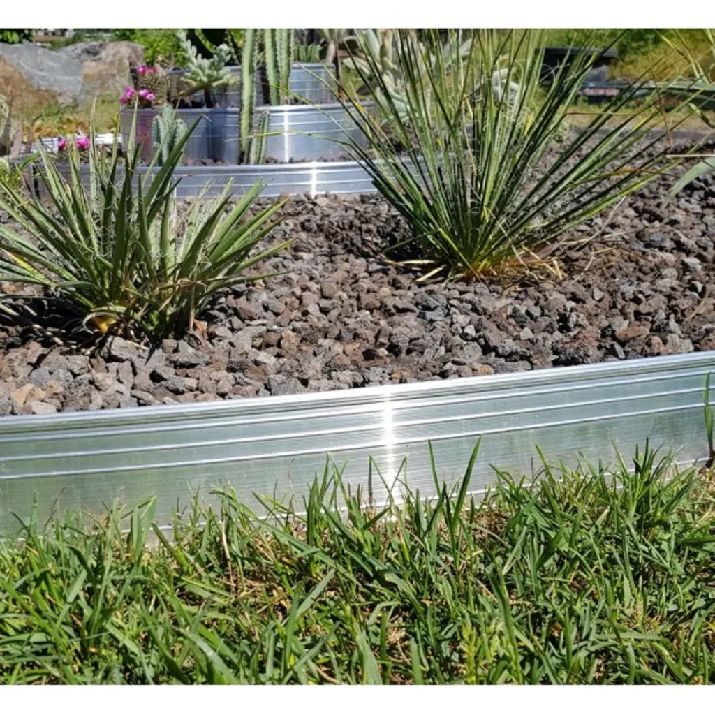 Bordure de Jardin en aluminium ultra solide  Hauteur: 10-14-24 cm, Longueur: 1-30 m | Bordure Jardin | Bordures de Jardin, Large: 24 cm; Foule: 5