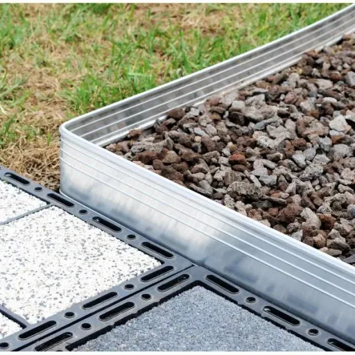 Bordure de Jardin en aluminium ultra solide  Hauteur: 10-14-24 cm, Longueur: 1-30 m | Bordure Jardin | Bordures de Jardin, Large: 24 cm; Foule: 5