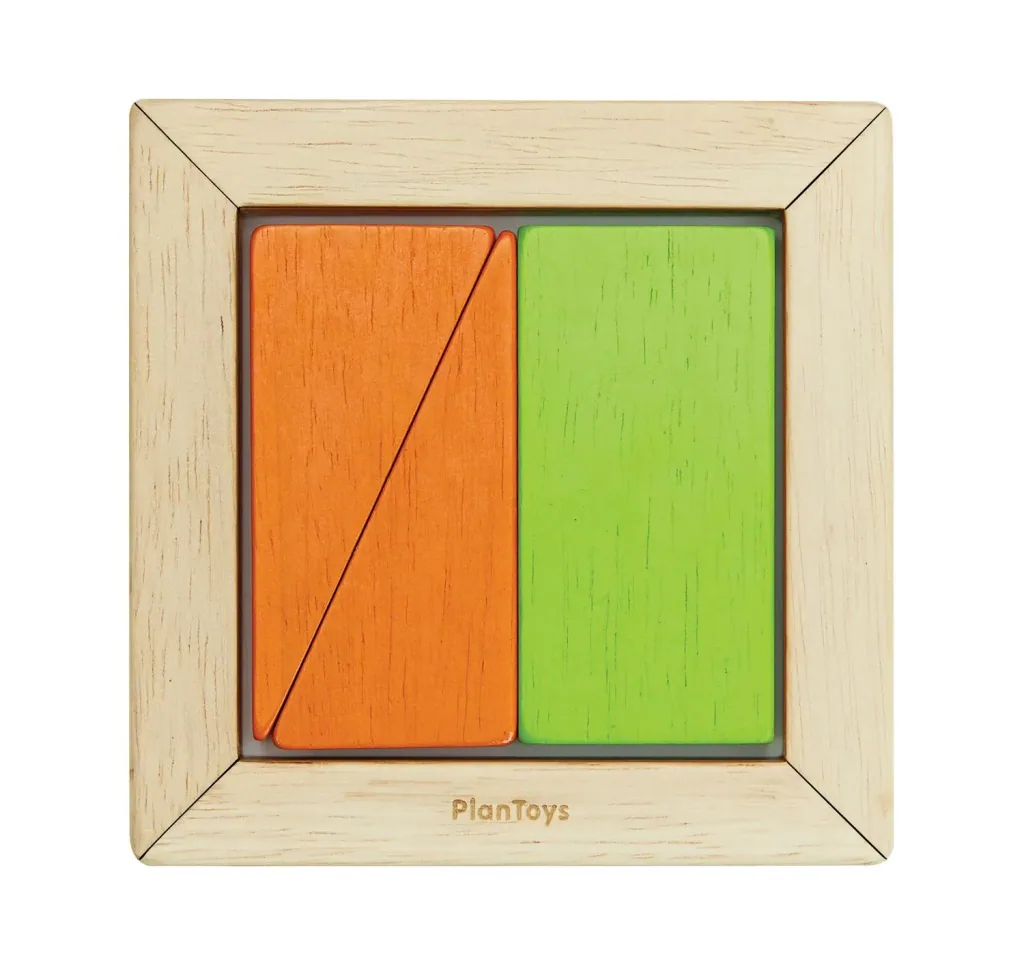 Plan Toys - Blocs de construction en bois - Geo Blocks Unit Link