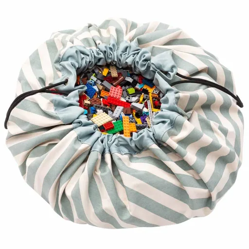 play & go Sac de jeu Print rayures vert