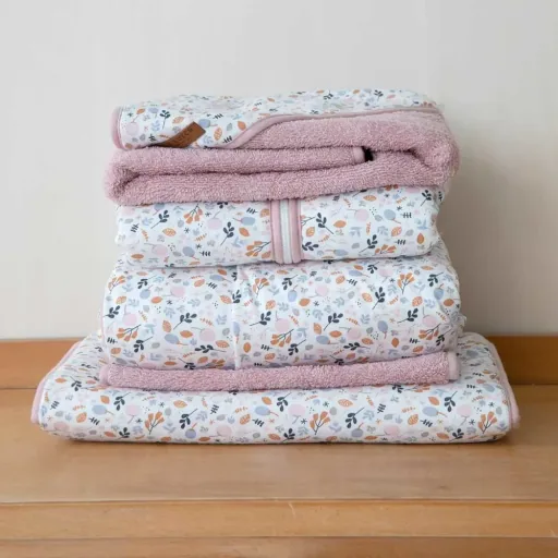 Housse de matelas à langer large "Spring Flowers" Little Dutch