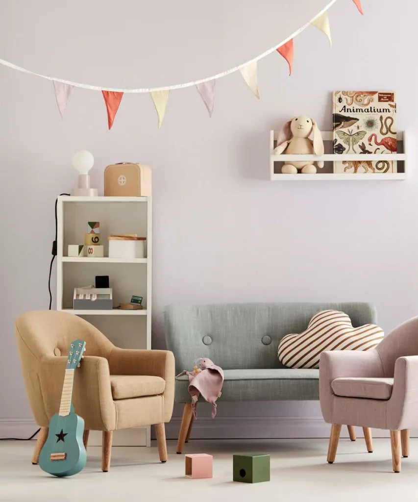 Kids Concept Fauteuil enfant Chesterfield lilas