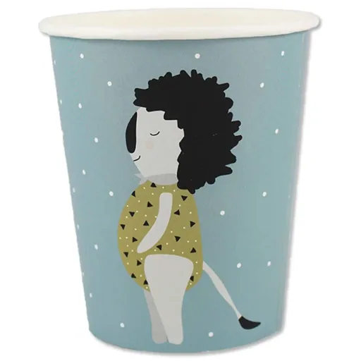 Ava & Yves Set de gobelets en carton Animaux