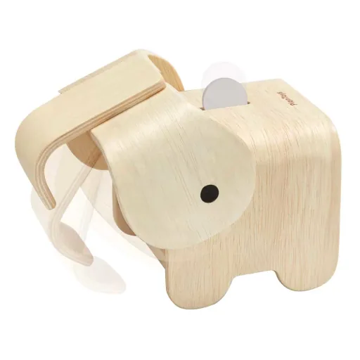 Plan Toys Tirelire éléphant en bois naturel