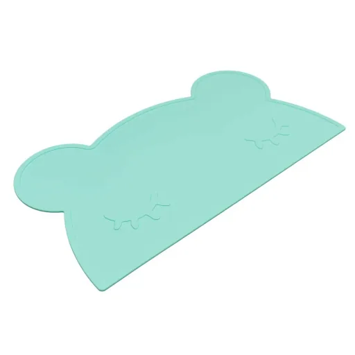 We Might Be Tiny Set de table enfant silicone ourson menthe