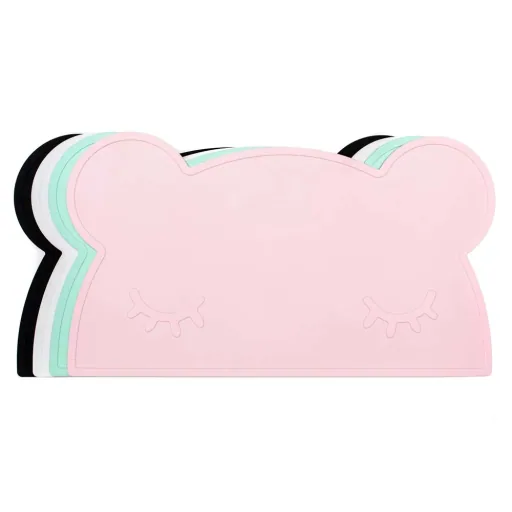 We Might Be Tiny Set de table enfant silicone ourson menthe