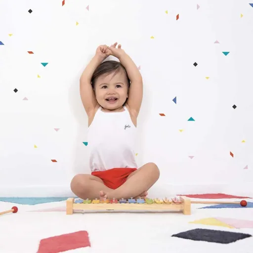 Lilipinso stickers muraux Tangram multicolore