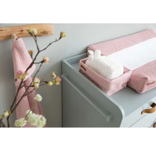 Serviette à capuche Little Dutch rose uni "Pure Pink