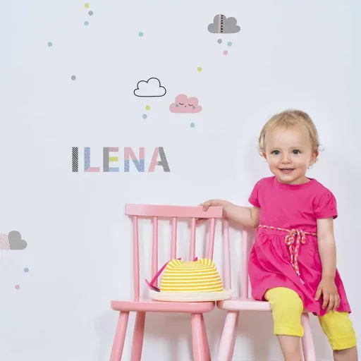 Lilipinso stickers muraux Happy lettre D