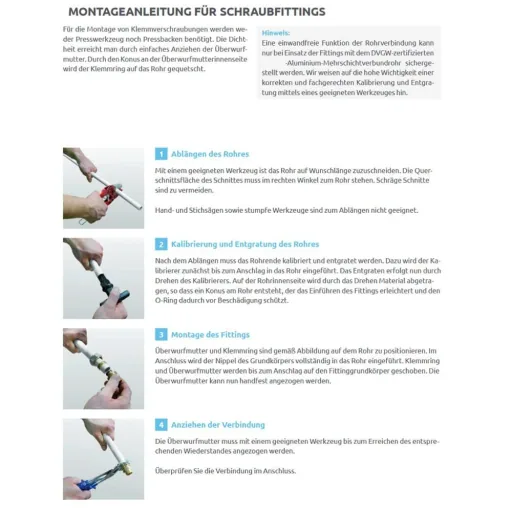 Bouchon à Visser Multicouche 16mm, Raccord Plomberie Certifié DVGW