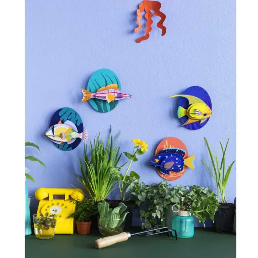 Studio Roof Décoration murale poisson moine Carton