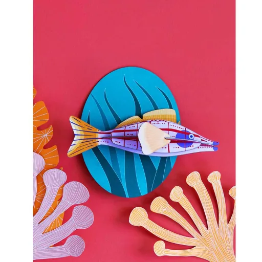 Studio Roof Décoration murale poisson moine Carton
