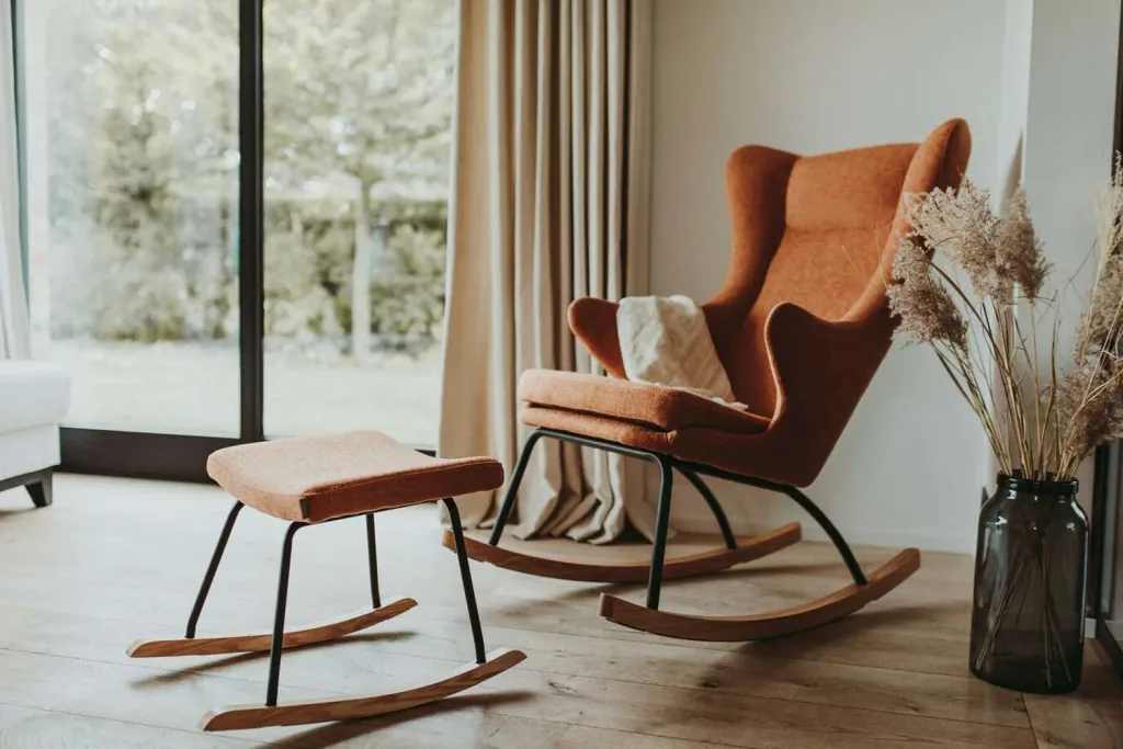 Quax Chaise à bascule / Chaise d'allaitement De Luxe terra