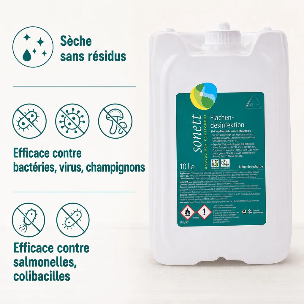Désinfectant surface 10 litres, désinfection surfaces, désinfectant multi surface