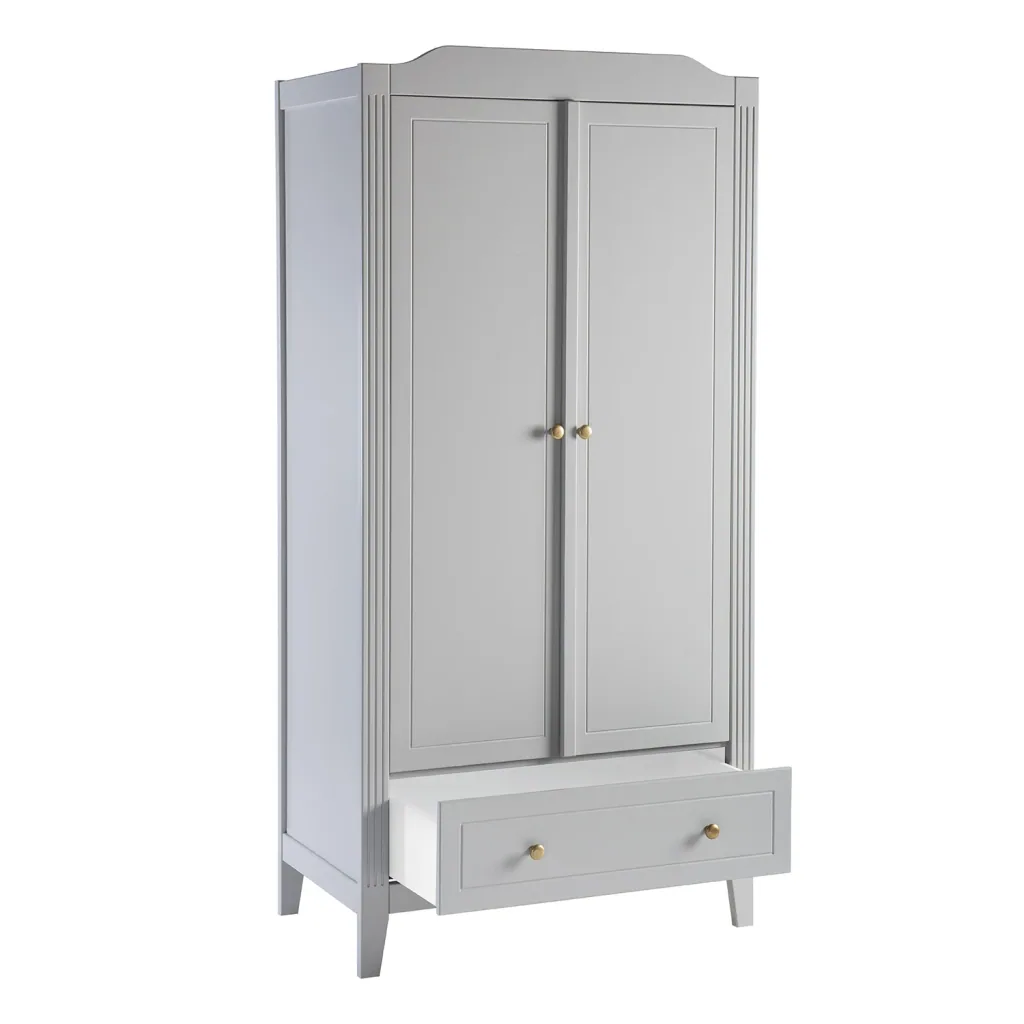Maison Charlotte Armoire Opéra 2 portes gris