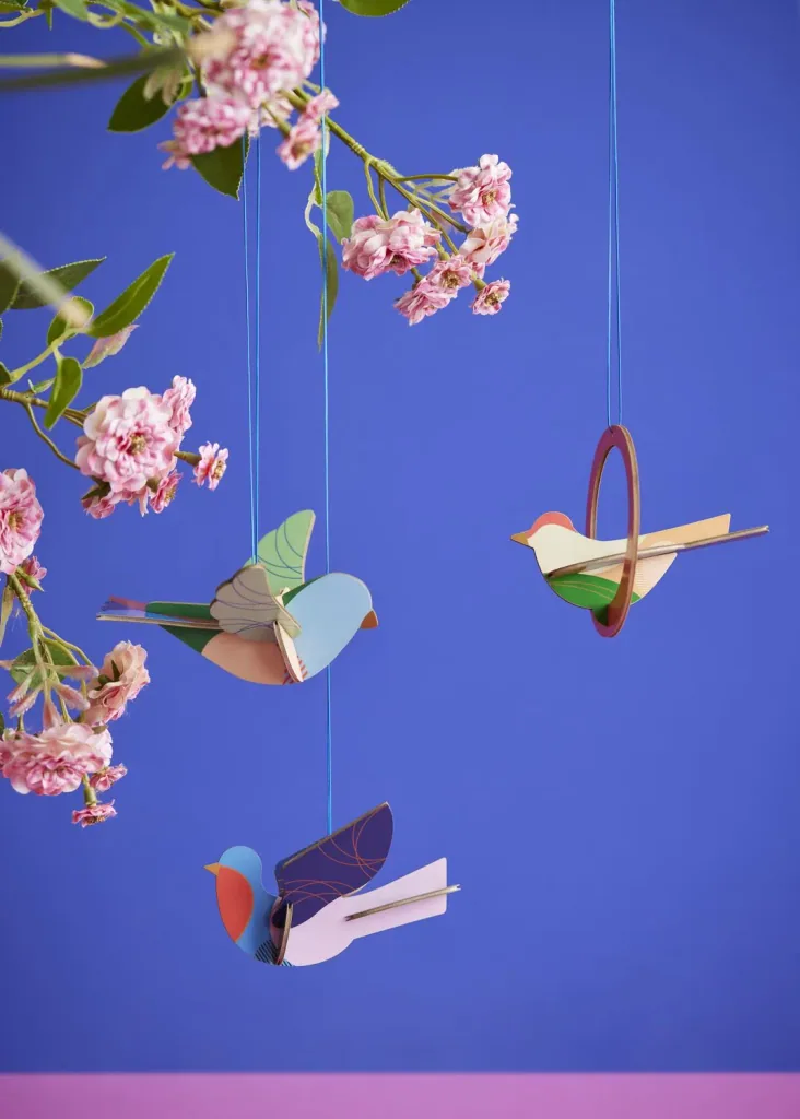 Studio ROOF Ornement, Kit de bricolage, Objet mural 3D - Moineau