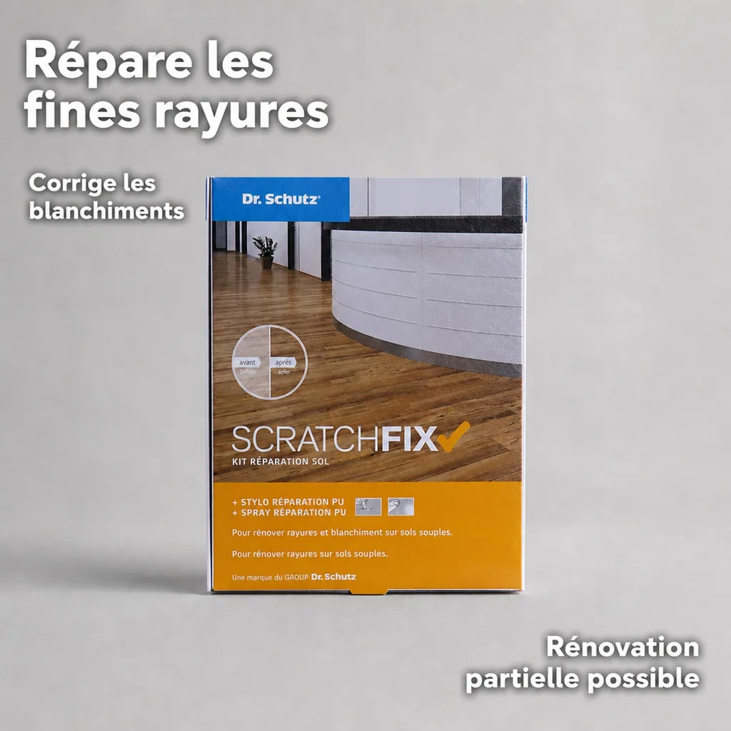 Kit réparation sol, Réparation rayures sol, Réparation parquet
