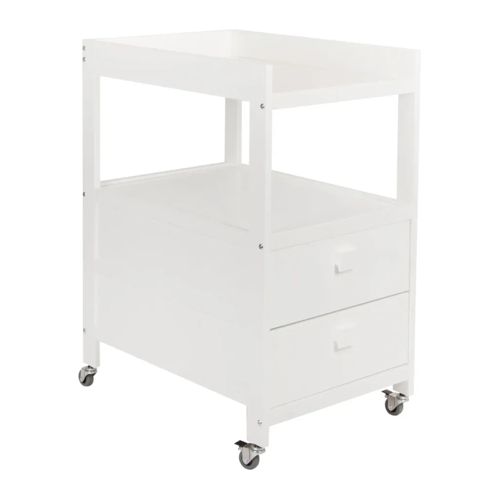 Quax Table à langer - Avec 2 tiroirs Blanc
