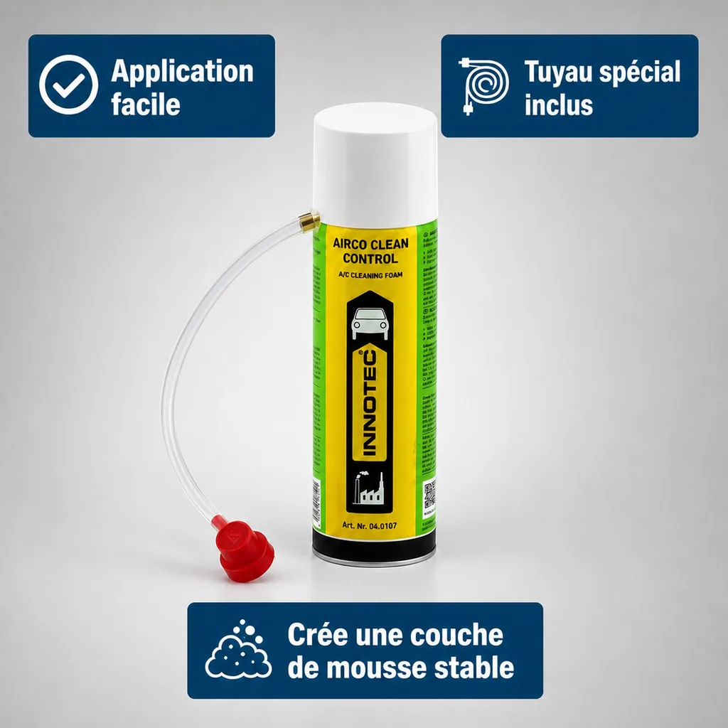 Nettoyant climatisation voiture, entretien clim auto, 250 ml, incl. Schlauch