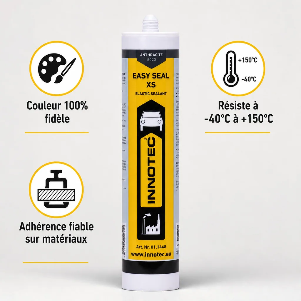 Mastic d'étanchéité anthracite, 310ml, mastic gris anthracite