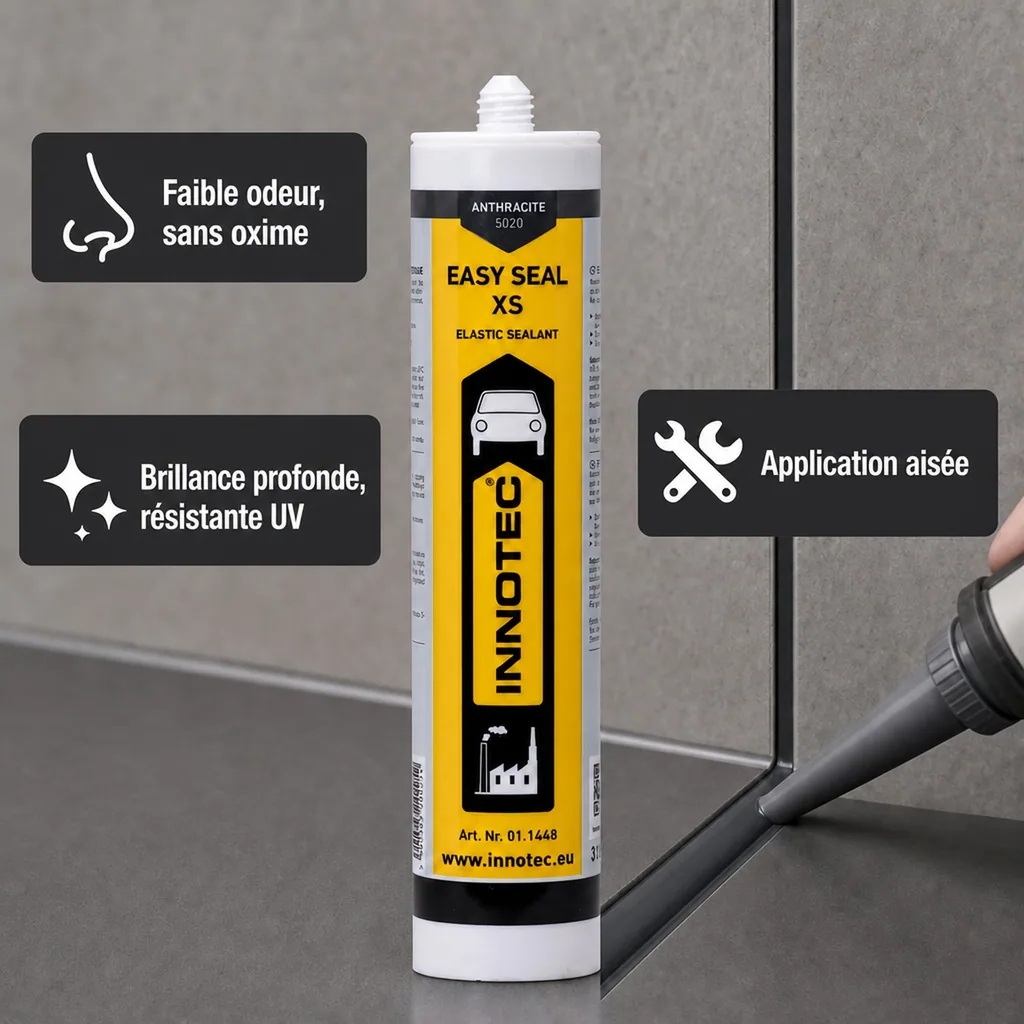 Mastic d'étanchéité anthracite, 310ml, mastic gris anthracite