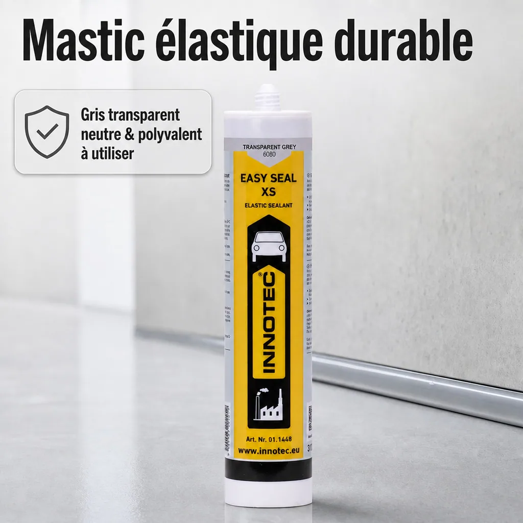 Mastic d'étanchéité transparent gris, mastic étanchéité transparent, 310ml