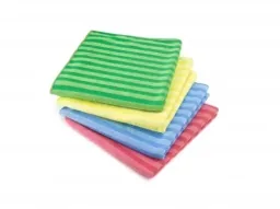 Chiffon microfibre 40 x 40cm, vert, lot de 10, chiffon nettoyage