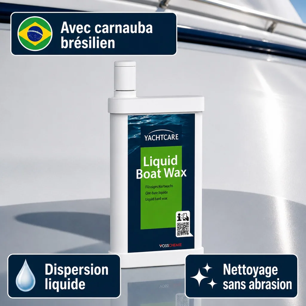 Cire bateau, cire liquide bateau, 500 ml, lustrant bateau
