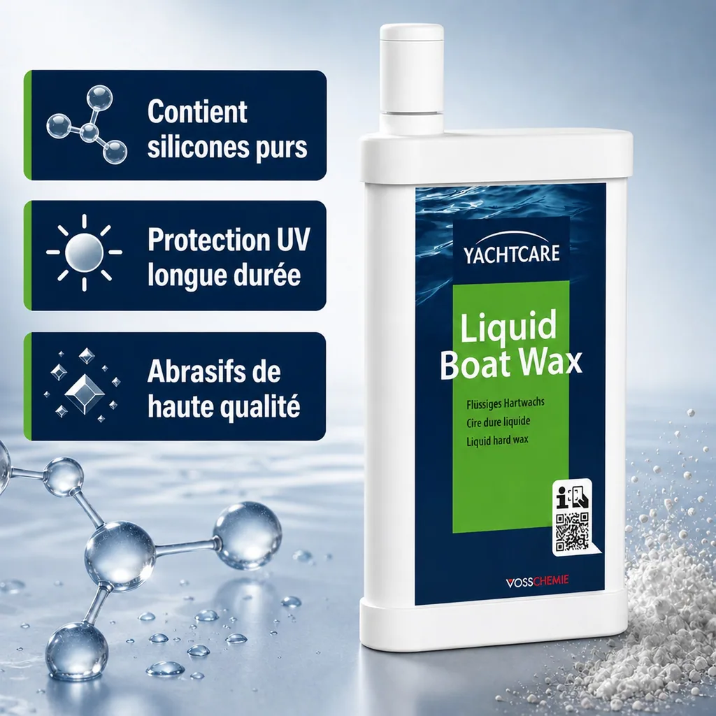 Cire bateau, cire liquide bateau, 500 ml, lustrant bateau