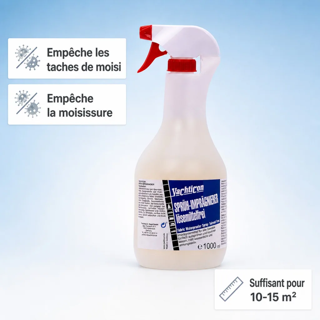 Imperméabilisant textile 1000 ml, spray imperméabilisant sans solvant