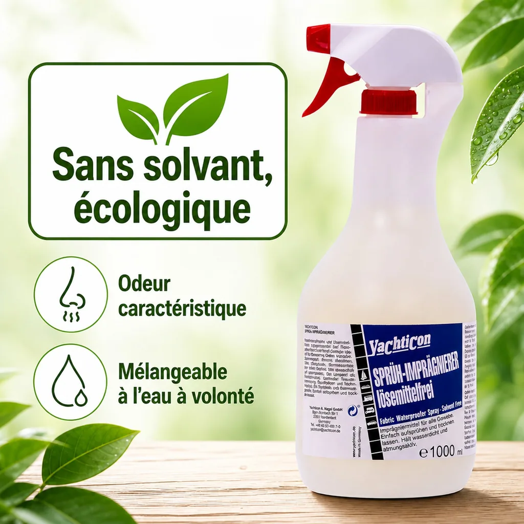 Imperméabilisant textile 1000 ml, spray imperméabilisant sans solvant