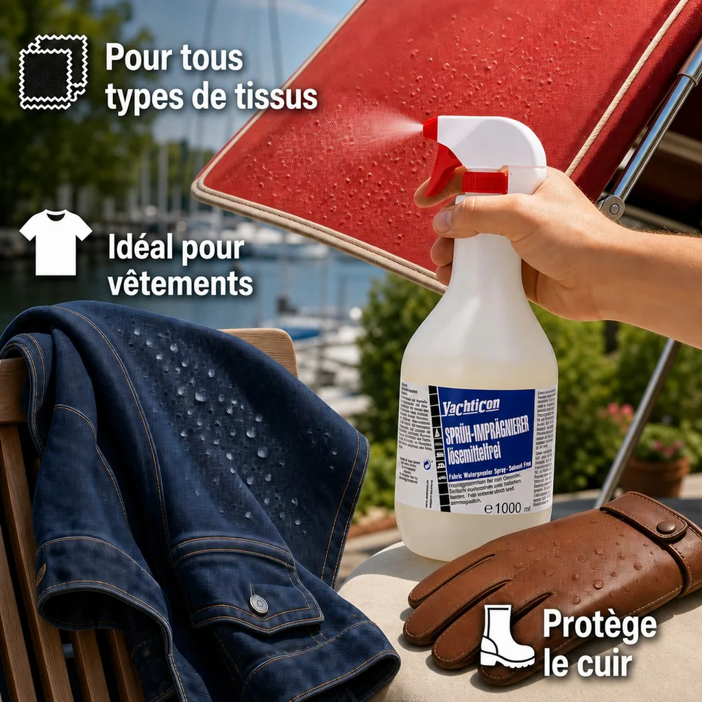 Imperméabilisant textile 1000 ml, spray imperméabilisant sans solvant