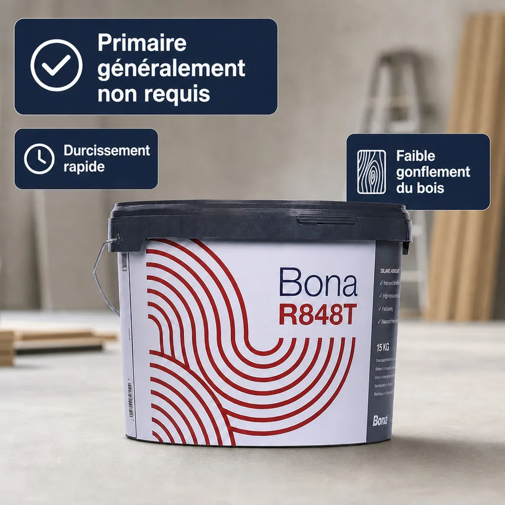 Colle parquet silane, 15 kg, sans solvant