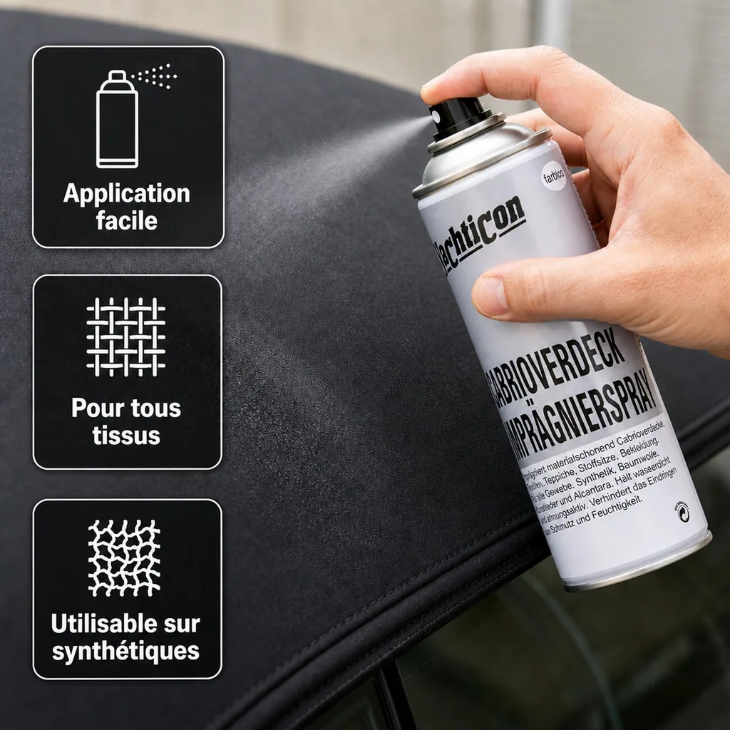 Imperméabilisant capote cabriolet, spray imperméabilisant textile, 400 ml