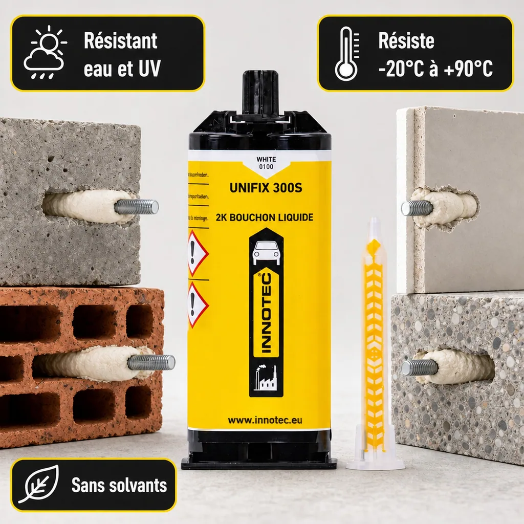 Mastic de fixation 50 ml, Colle de montage, Mastic blanc