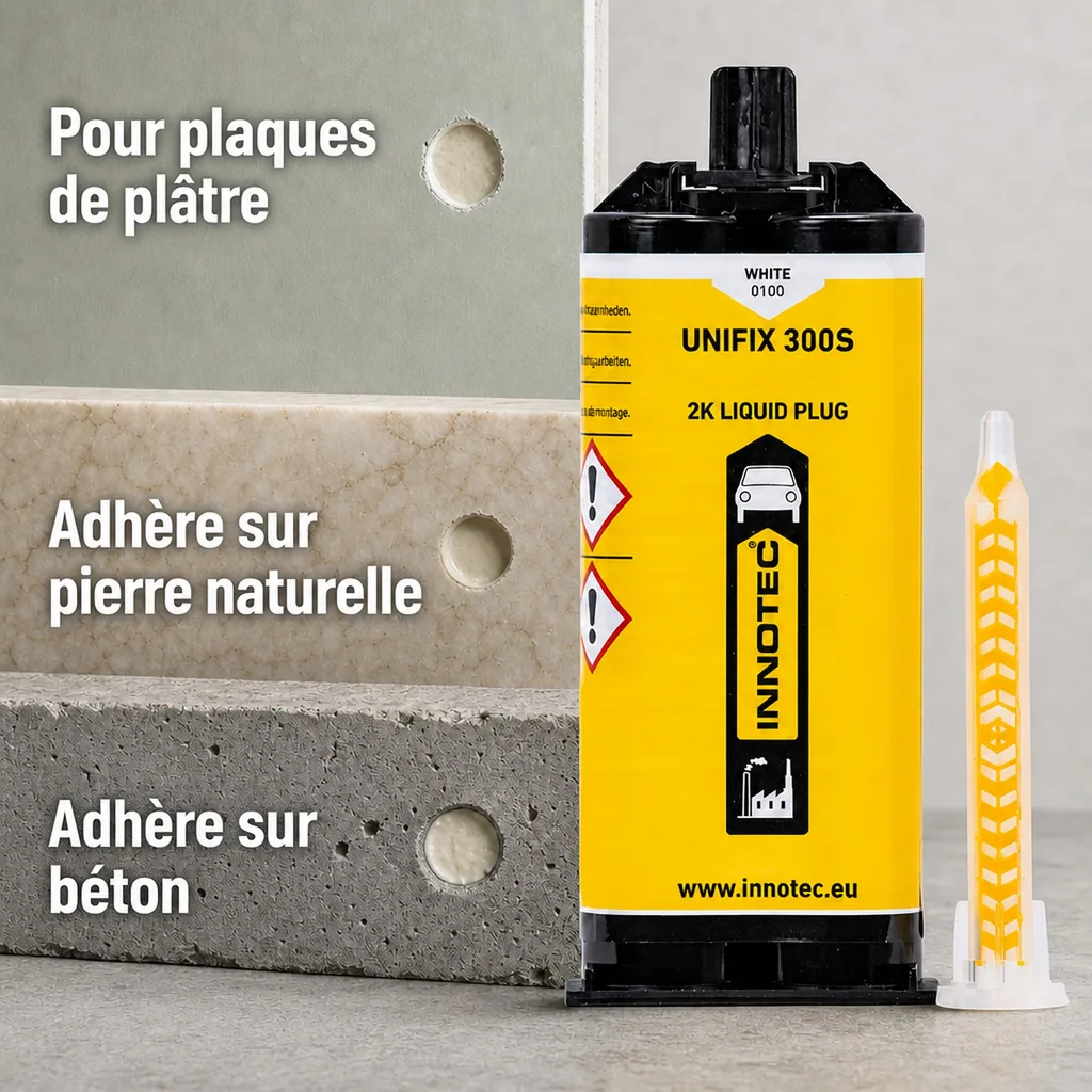 Mastic de fixation 50 ml, Colle de montage, Mastic blanc