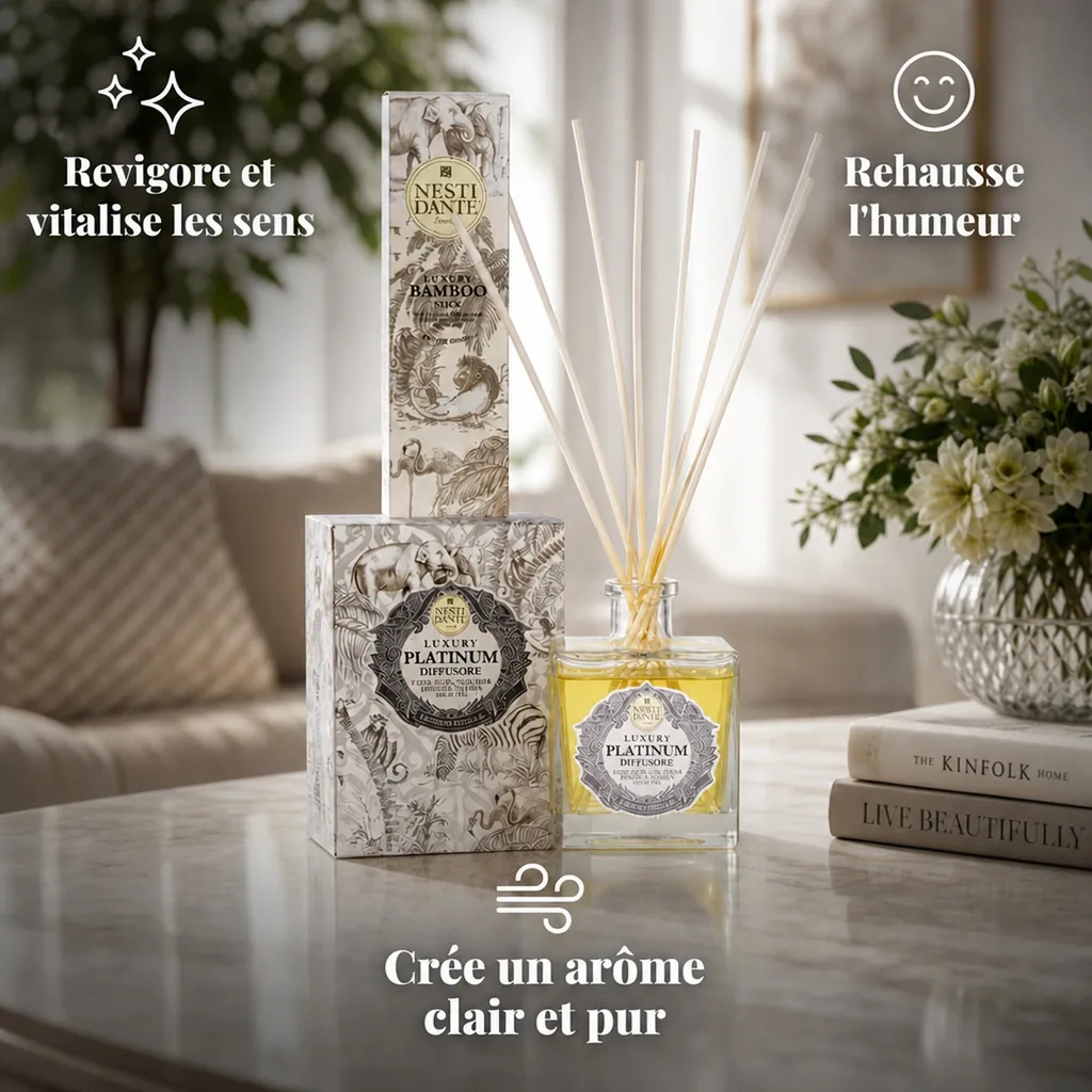 Diffuseur de parfum d'ambiance de luxe, diffuseur de parfum d'intérieur, parfum d'ambiance longue durée, 500ml, diffuseur ambiance platinum