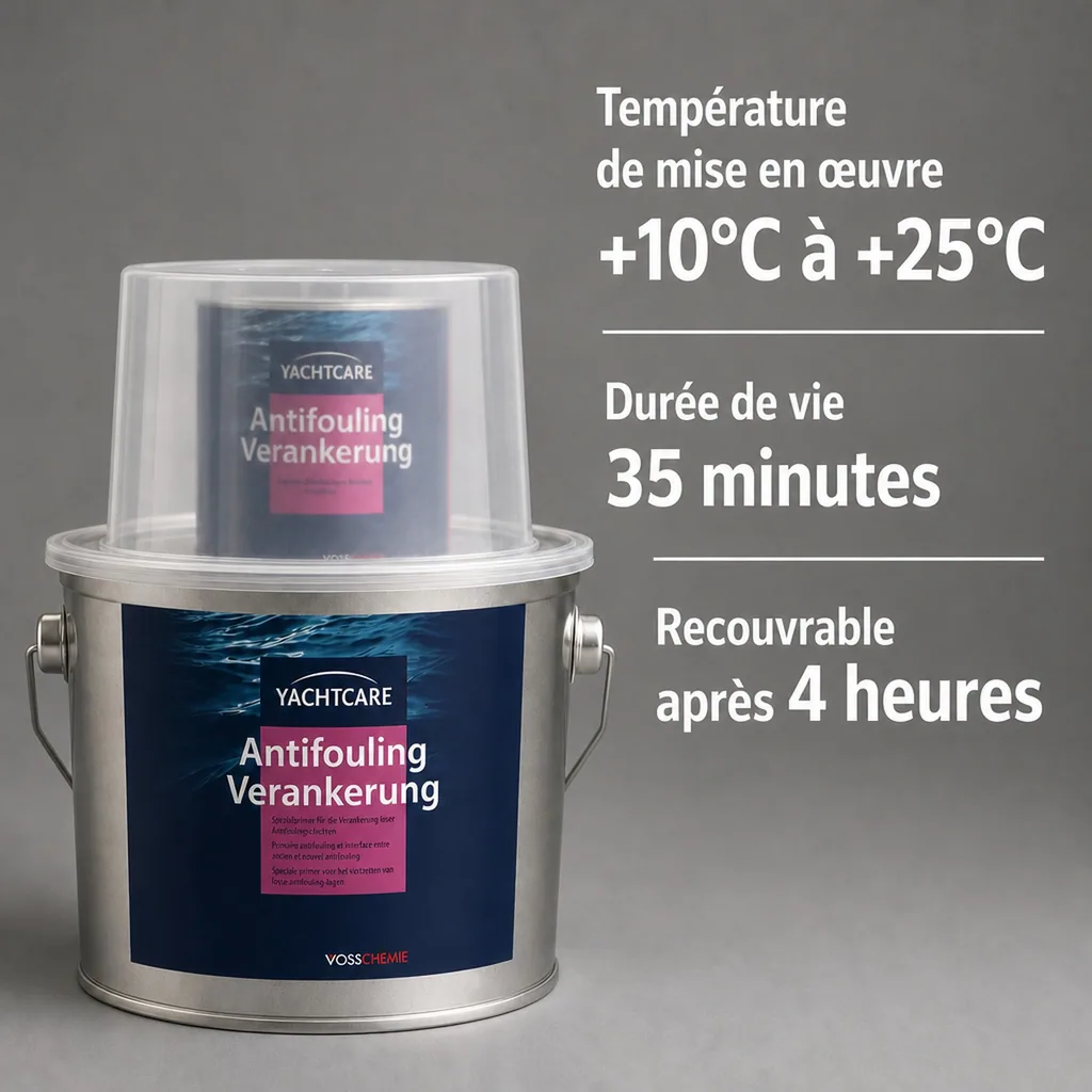 Antifouling bateau 2,25 Liter, antifouling blanc