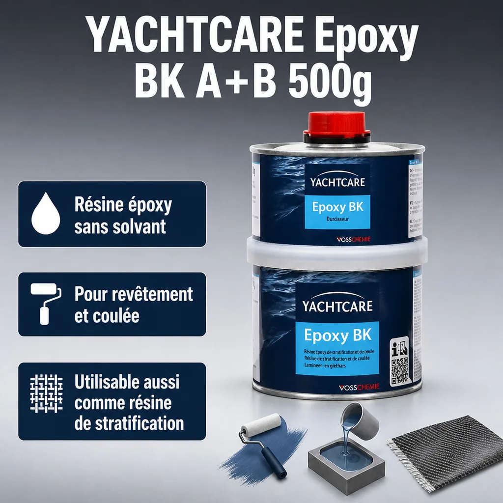 Résine époxy 500 g, Laminage et moulage