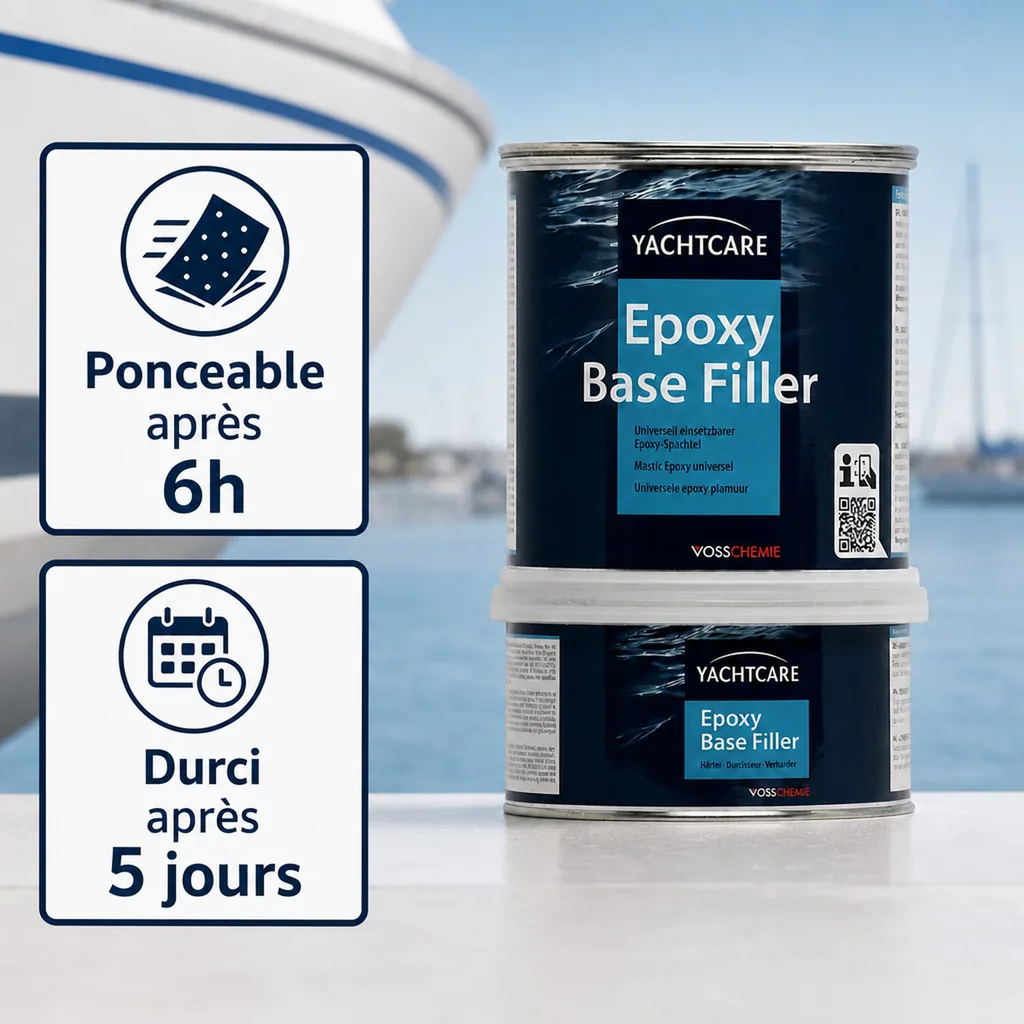 Mastic époxy 2 kg, Enduit réparation bateau, Mastic stratification