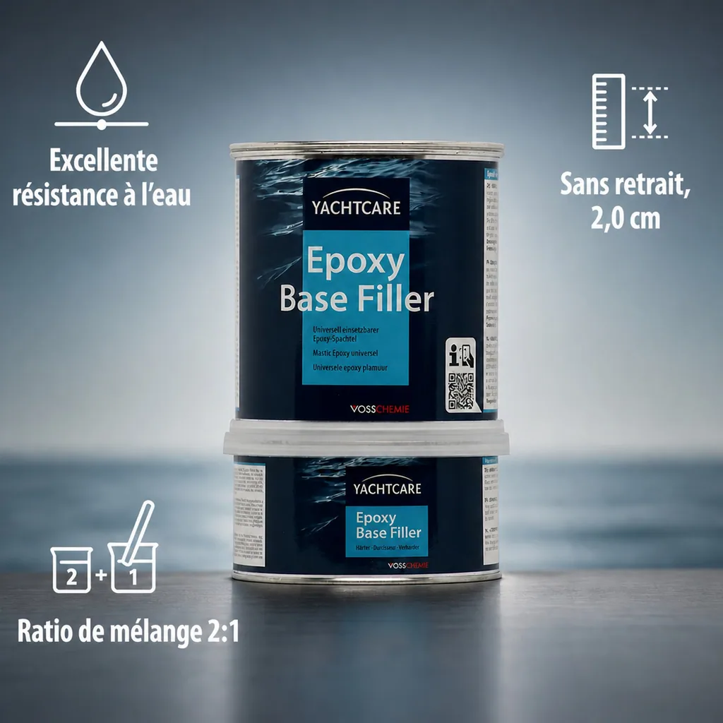 Mastic époxy 2 kg, Enduit réparation bateau, Mastic stratification