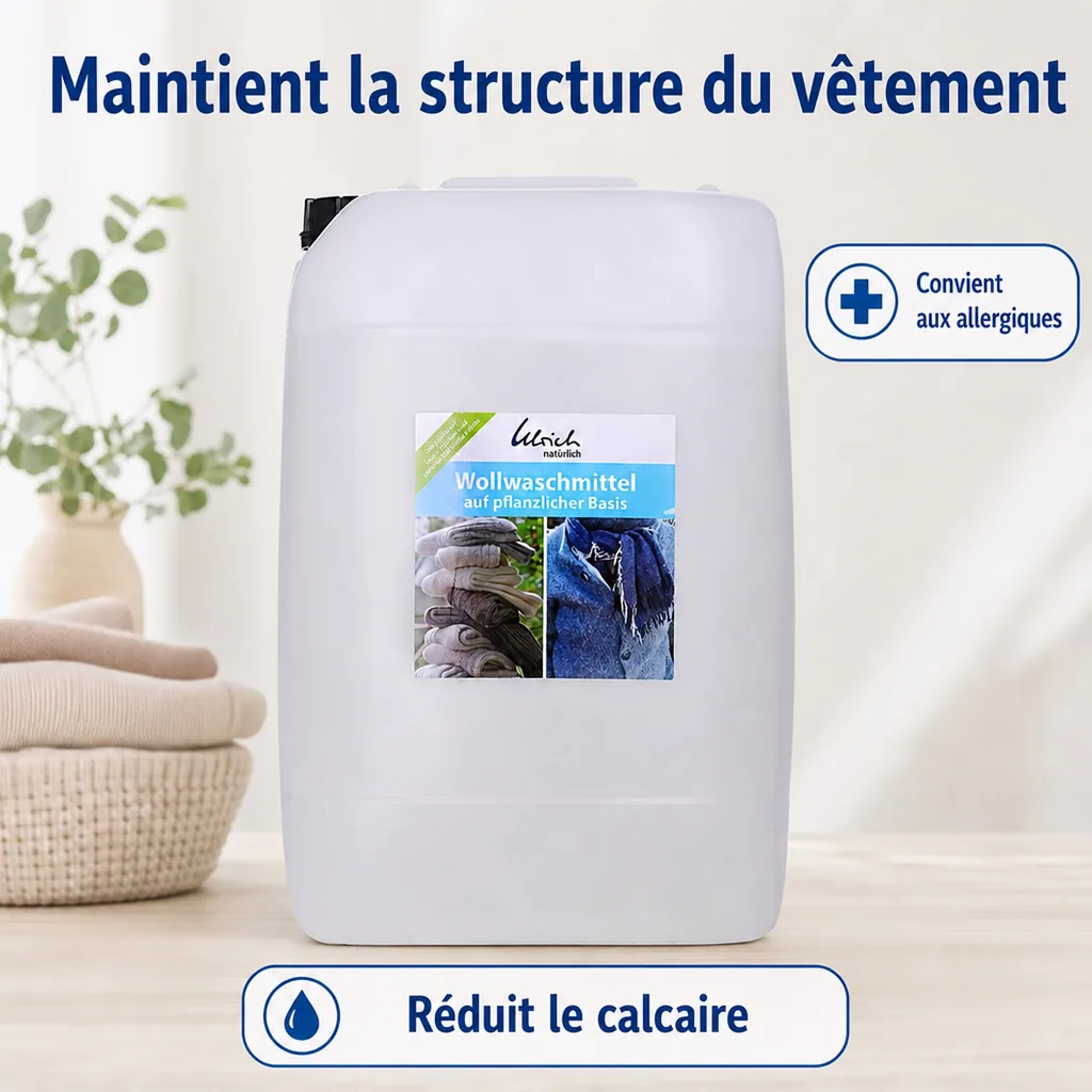 Lessive laine 25 Liter, naturelle à base végétale